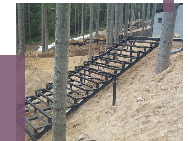 Монтаж металлических лестниц в Азове от 13606 руб. 