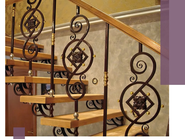 Изготовление кованых лестниц под ключ в Азове