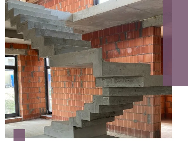 Изготовление бетонных лестниц под ключ в Азове