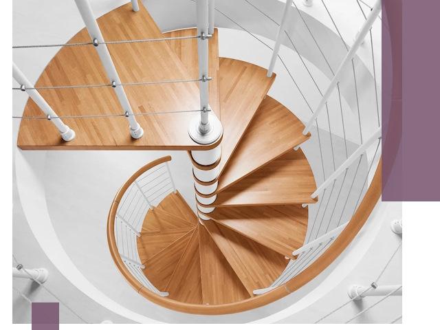 Изготовление винтовых лестниц под ключ в Азове