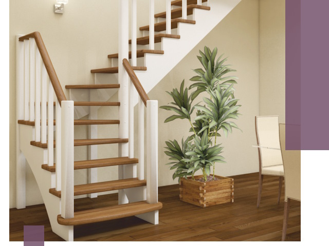 Г-образные лестницы под ключ в Азове — изготовление и монтаж