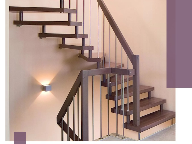 Изготовление лестниц на больцах в Азове под ключ