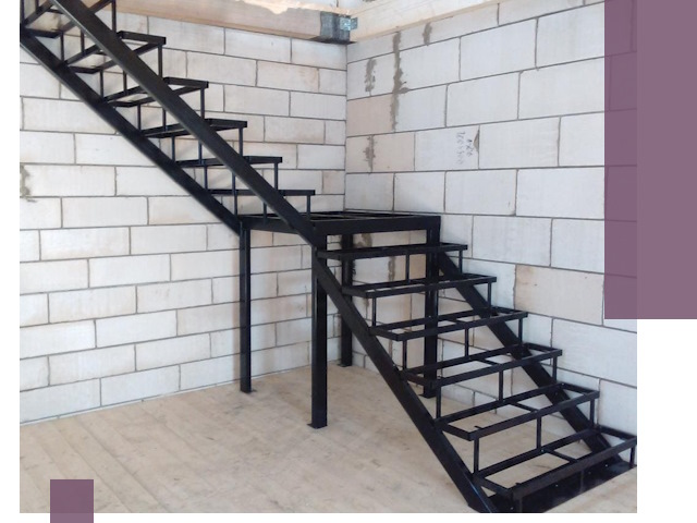 Лестницы на металлокаркасе под ключ в Азове — изготовление и монтаж