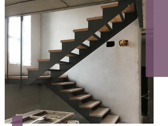 Изготовление лестниц на металлокаркасе в Азове от производителя