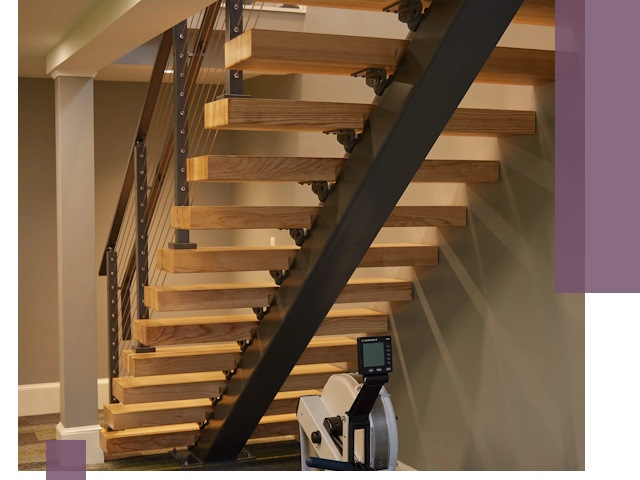 Лестницы на монокосоурах под ключ в Азове - изготовление и монтаж