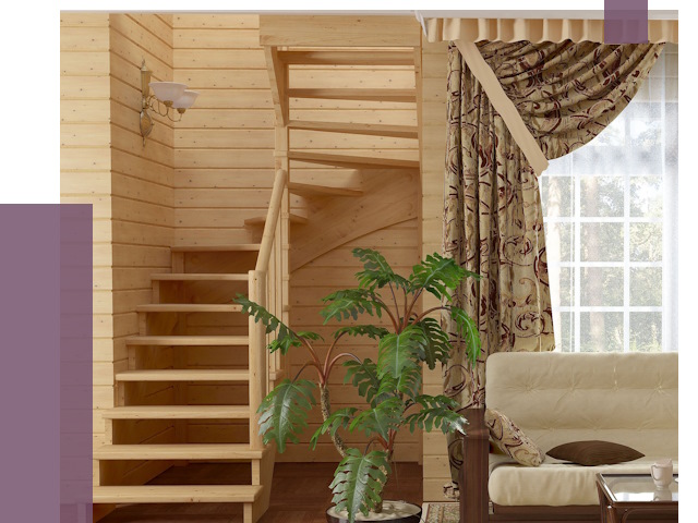 Лестницы для дачи в Азове от 76247 руб.  | ПРОЛЁТ-Азв