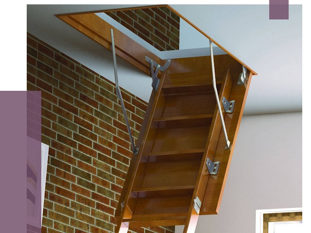 Установка чердачной лестницы в Азове от 7856 руб. | ПРОЛЁТ-Азв