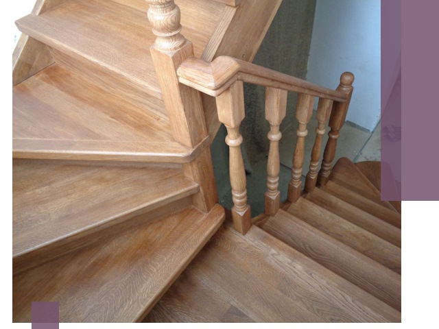 Дубовые лестницы под ключ в Азове: изготовление и монтаж