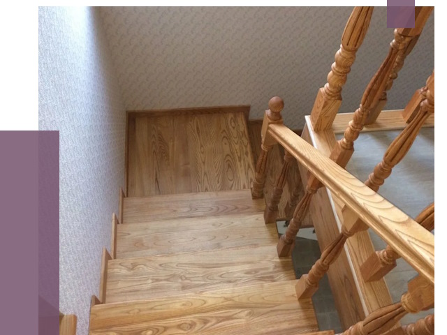 Сосновые лестницы в Азове под ключ от 8113 руб.  | ПРОЛЁТ-Азв