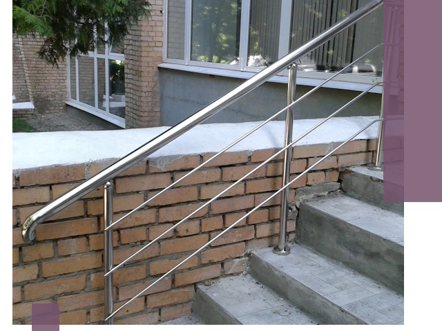 Перила из нержавеющей стали высокого качества в Азове