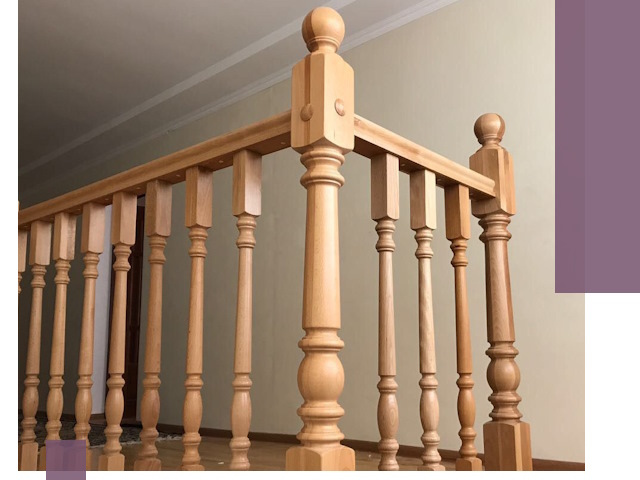 Деревянные перила на заказ в Азове: монтаж и изготовление