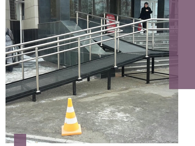 Стационарные пандусы под ключ в Азове — изготовление и монтаж