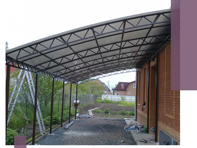 Профессиональный монтаж навесов под ключ в Азове