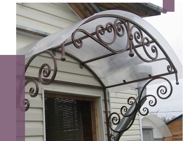 Изготовление козырьков в Азове от 7394 руб. — заказать | ПРОЛЁТ-Азв