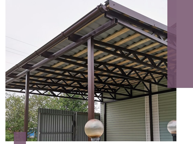 Навесы под ключ в Азове: изготовление, монтаж и гарантия