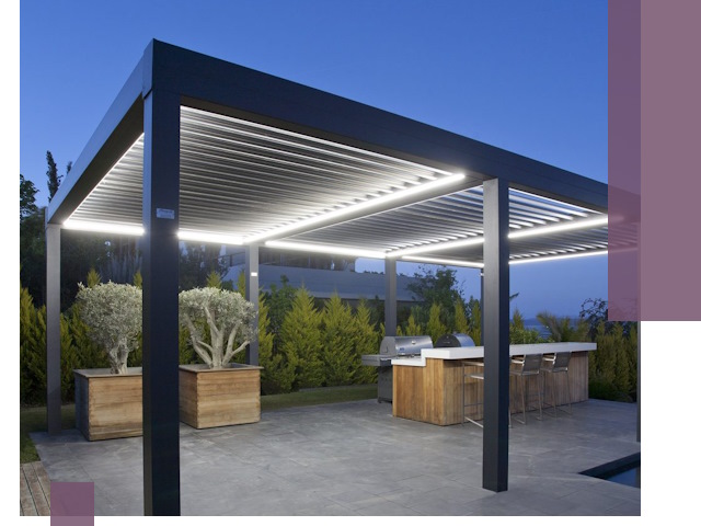 Навесы отдельно стоящие под ключ в Азове из металла и поликарбоната