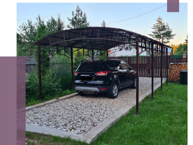 Навесы для автомобиля в Азове от 13196 руб.  | ПРОЛЁТ-Азв