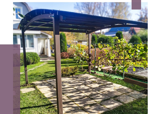 Навесы для дачи в Азове от 12785 руб. под ключ — ПРОЛЁТ-Азв