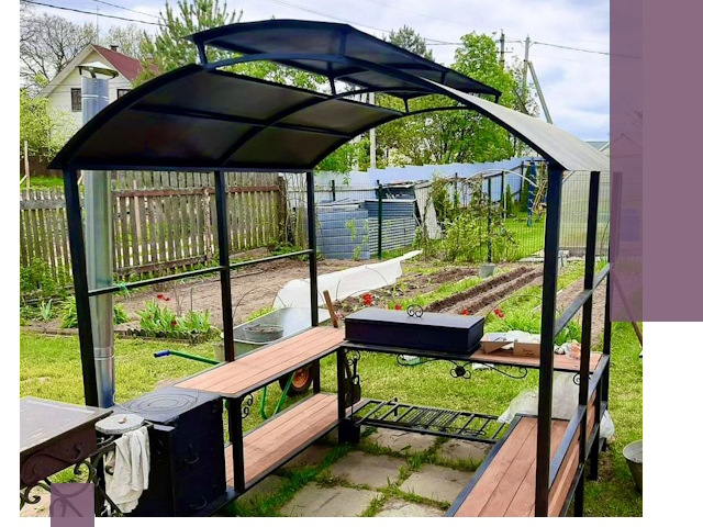 Навесы для барбекю в Азове: изготовление, монтаж и демонтаж