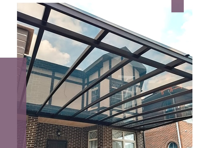 Навесы из поликарбоната в Азове от 8646 руб. под ключ — ПРОЛЁТ-Азв