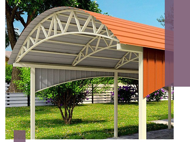 Навесы из профнастила под ключ в Азове — установка и монтаж