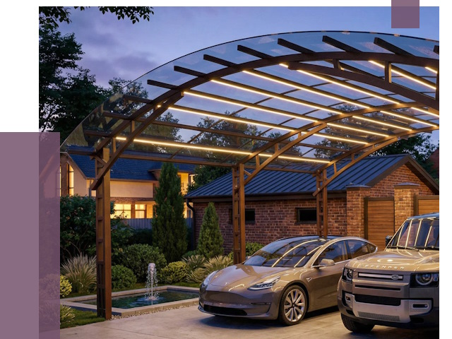 Металлические навесы в Азове от 12734 руб. под ключ — ПРОЛЁТ-Азв