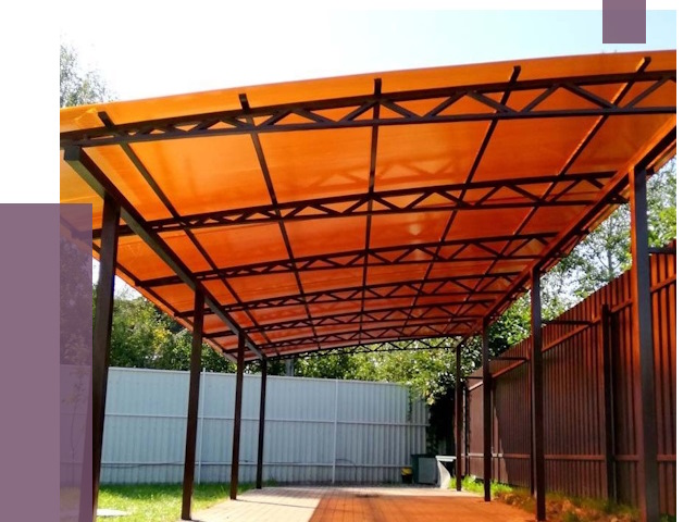 Односкатные навесы под ключ в Азове от 13196 руб. 