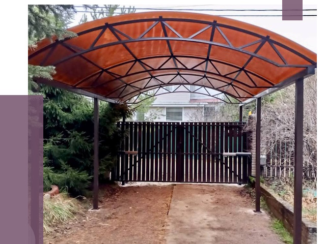 Арочные навесы в Азове от 12785 руб. — изготовление и монтаж | ПРОЛЁТ-Азв