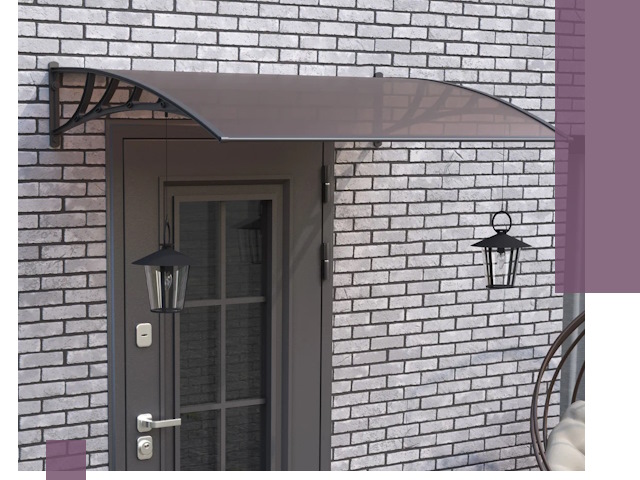 Недорогие козырьки и навесы под ключ в Азове