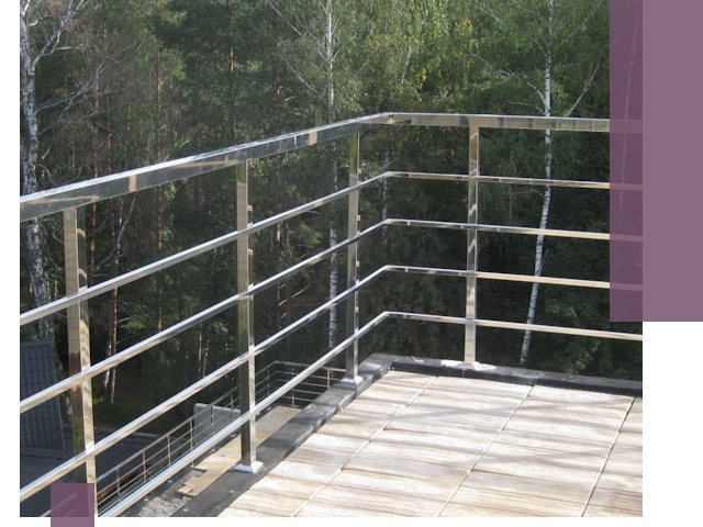 Парапеты из нержавеющей стали в Азове — изготовление и монтаж