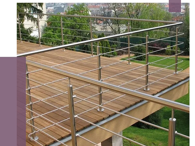 Алюминиевые парапеты в Азове под ключ от 7804 руб. 