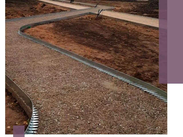 Металлические бордюры под ключ в Азове — изготовление и монтаж