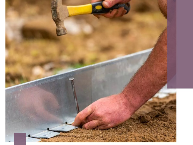 Монтаж металлических бордюров в Азове быстро и качественно