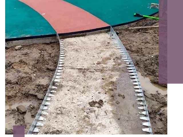 Металлические бордюры для дорожек в Азове — монтаж и изготовление