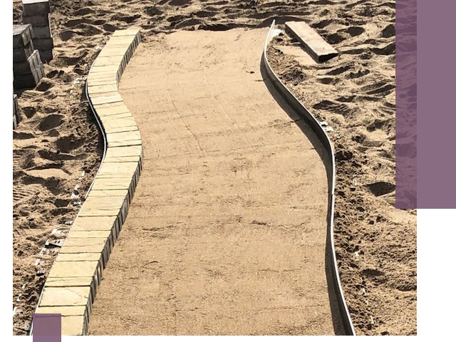 Металлические бордюры для тротуаров в Азове — прочные и долговечные