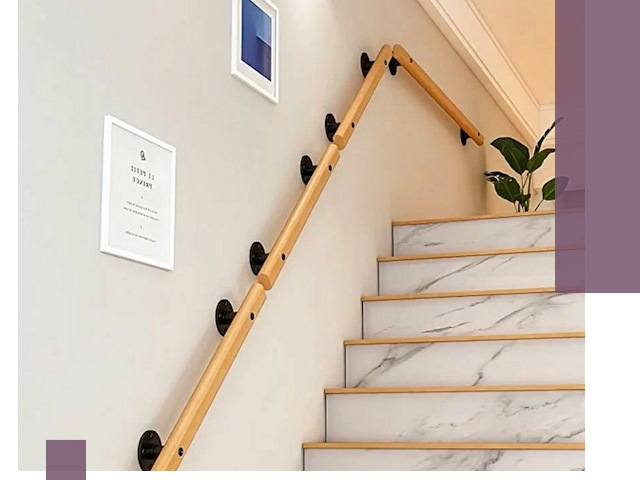 Поручни металлические и деревянные под ключ в Азове