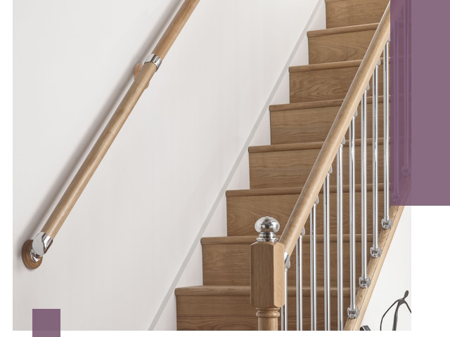 Пристенные поручни из стали и нержавейки под монтаж в Азове